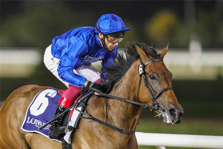 SOFT WHISPER winning the UAE 1000 Guineas Presented By Longines