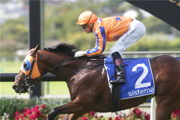 SWORD OF STATE winning the Sistema Stakes