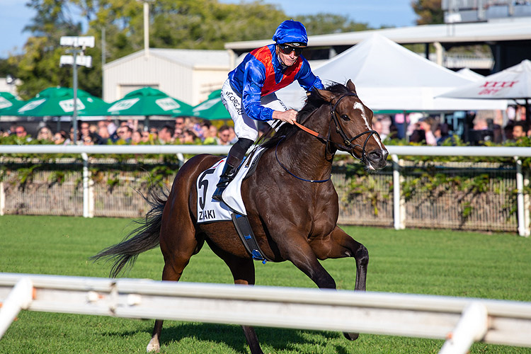 ZAAKI winning the Channel 7 Doomben Cup