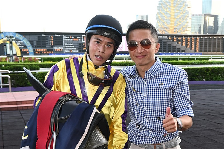 Jockey Eric Cheung and Stanley Chin