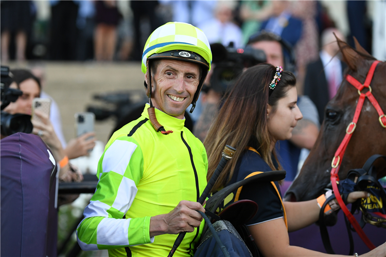 Jockey NASH RAWILLER legs aboard Brookspire on Saturday