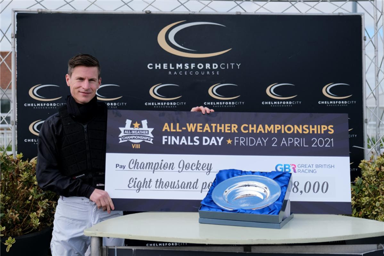 Richard Kingscote was crowned All-Weather Champion Jockey