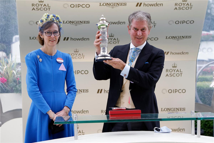 Hugh Anderson, Godolphin Managing Director (UK and Dubai) received the Leading Owner award at Royal Ascot 2021