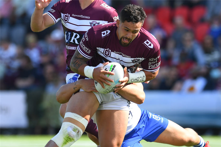 JOSH ALOIAI of the Sea Eagles.