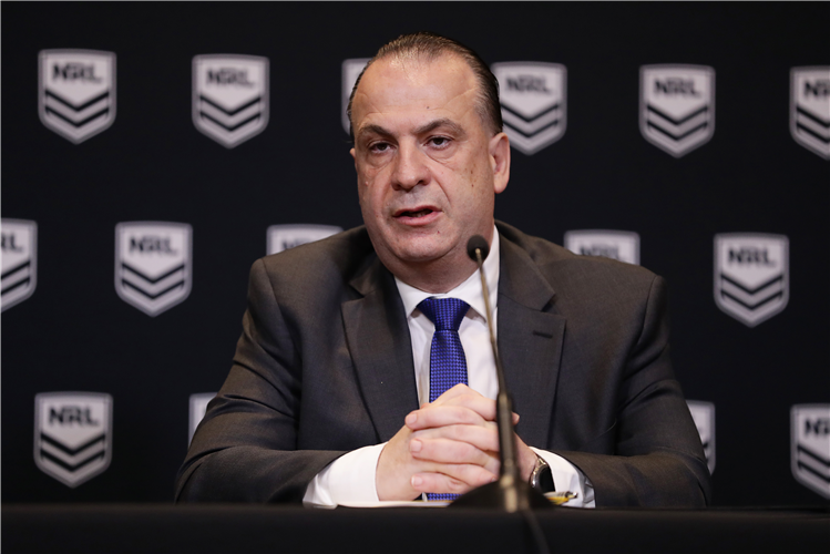 Australian Rugby League Commission Chairman PETER V'LANDYS.
