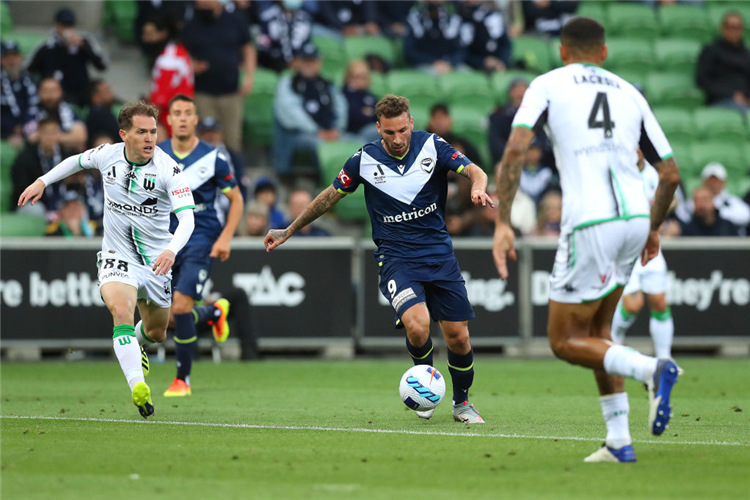 Melbourne Victory at AAMI Park in Melbourne, Australia.