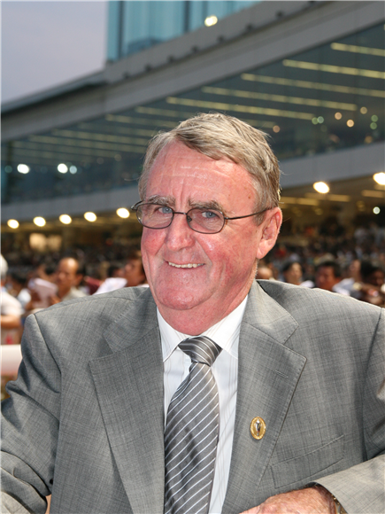 Champion trainer Laurie Laxon pictured in Singapore In 2008
