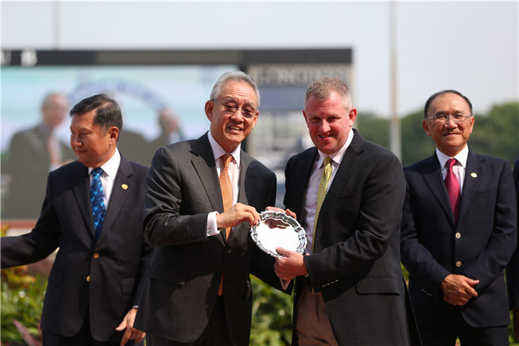 Mark Walker with Te Akau Racing boss David Ellis