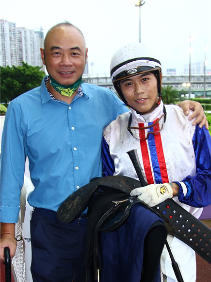 Trainer Sio Cheong and Eric Cheung