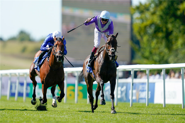 ALCOHOL FREE winning the July Cup Stakes at Newmarket in Newmarket, England.