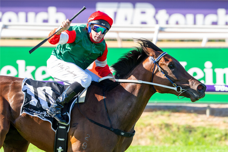 AMELIA'S JEWEL winning the 2022 Karrakatta Plate at Ascot