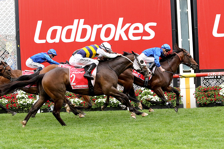 ANAMOE winning the Ladbrokes Cox Plate