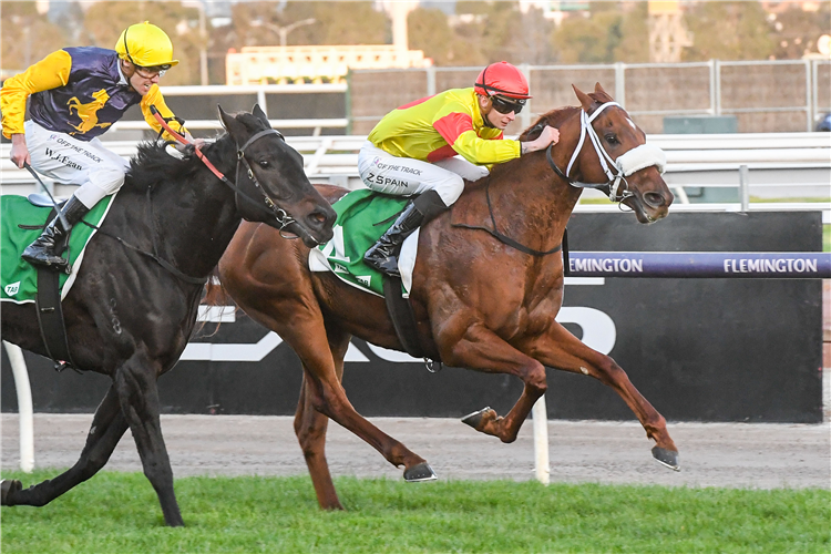 ARRAN BAY winning the Silver Bowl Series Final at Flemington in Australia.