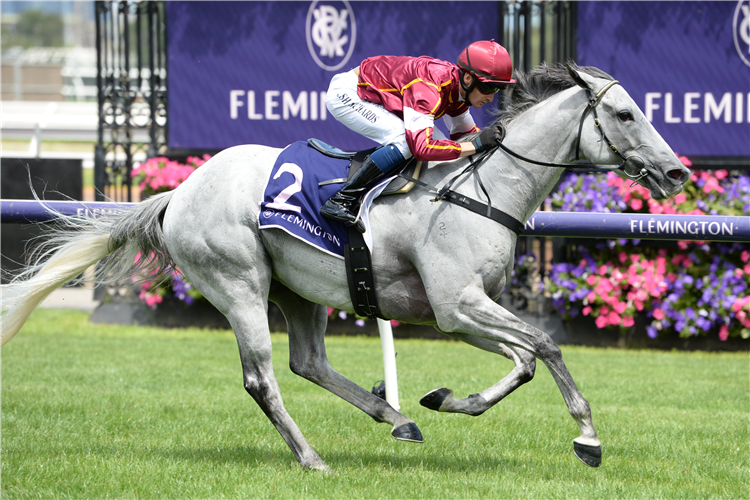 BLAZEJOWSKI winning the Be A Mate, Nominate Trophy at Flemington in Australia.