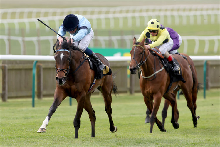 CACHET winning the Lanwades Stud Nell Gwyn Stakes (Fillies' Group 3)