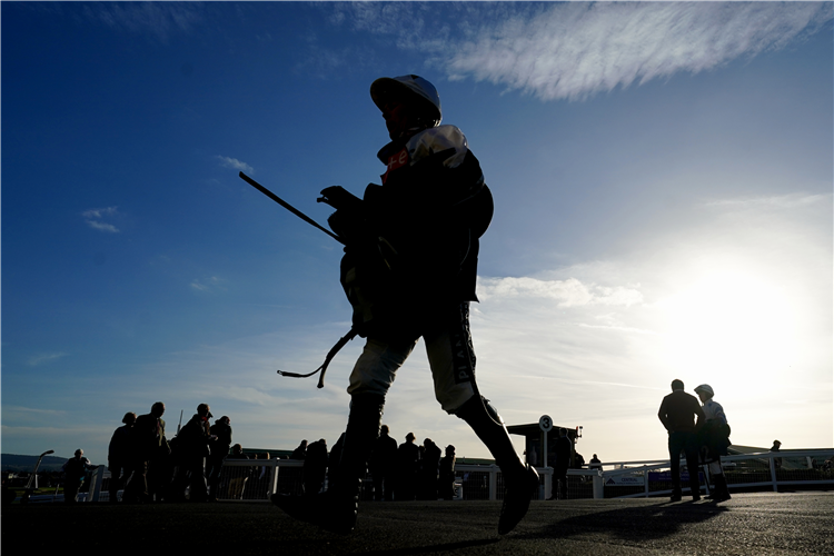 Cazoo Handicap Hurdle during the ELY Memorial Fund Charity Raceday at Hereford Racecourse.