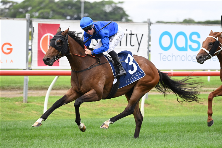 CHARACTER winning the Yarraman Park Tulloch Stakes at Newcastle in Australia.