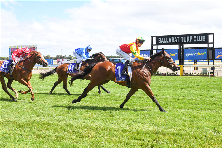 DIRECT winning the Magic Millions Ballarat 3YO & 4YO Classic at Ballarat in Australia.