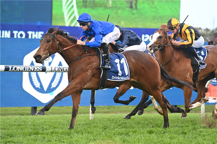 IN SECRET winning the FURPHY RUN TO THE ROSE at Rosehill in Australia.