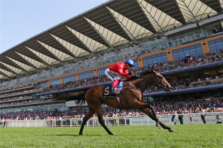 INSPIRAL winning the Coronation Stakes at Royal Ascot in England.