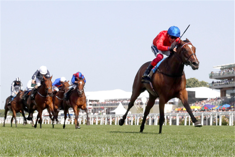 INSPIRAL winning the Coronation Stakes at Royal Ascot in England.