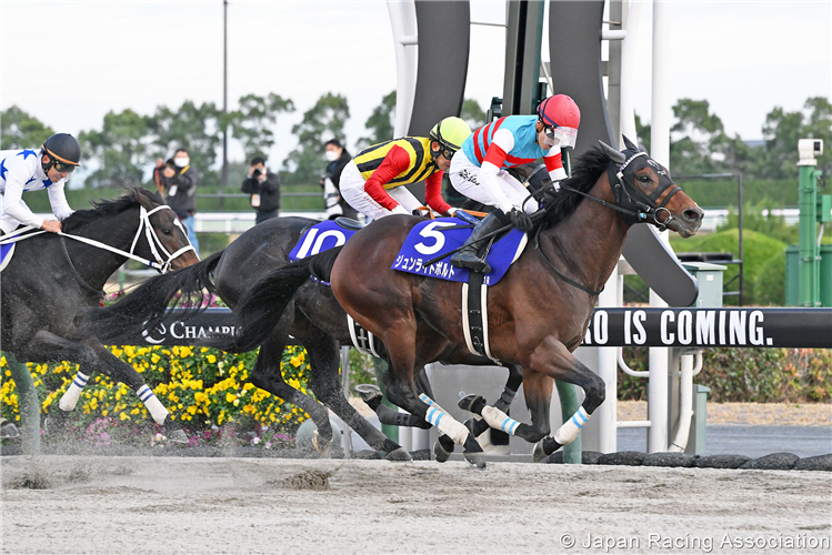 JUN LIGHT BOLT winning the Champions Cup at Chukyo in Japan.