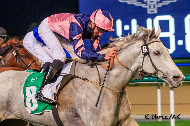 LORD GLITTERS winning the Singspiel Stakes Presented By Race of UAE Innovates