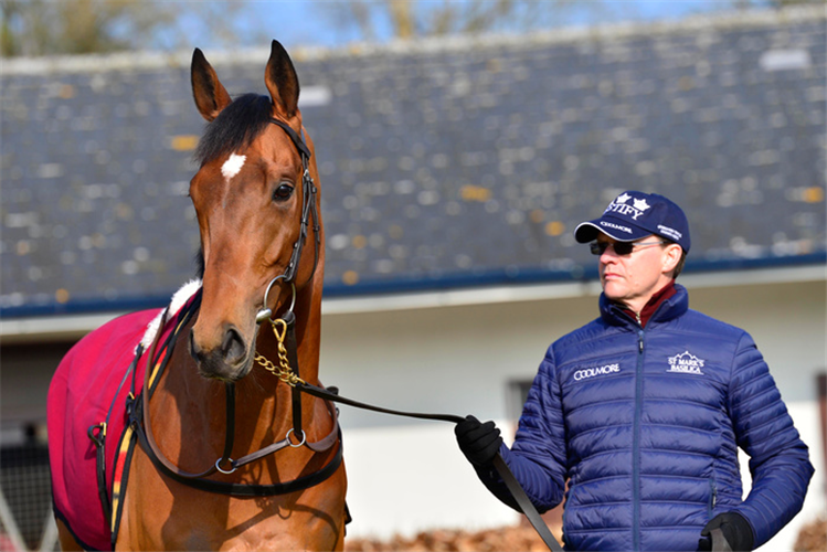 LUXEMBOURG pictured with trainer Aidan O'Brien