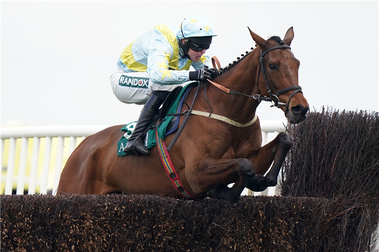 MILLERS BANK in the Jewson St Helens Old Roan Limited Handicap Chase at Aintree.