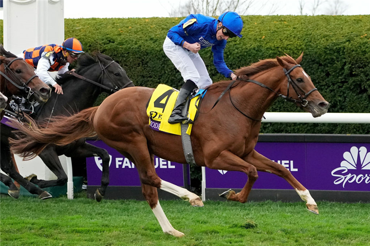 MODERN GAMES winning the Breeders' Cup Mile at Keeneland in Lexington, Kentucky.