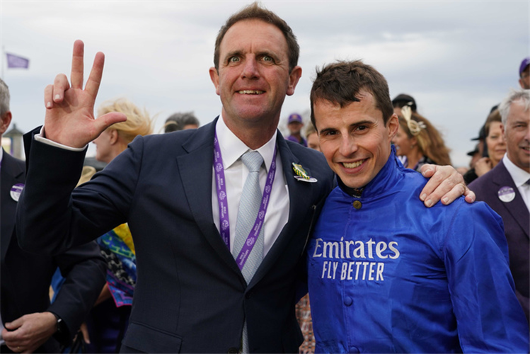 William Buick and trainer Charlie Appleby.