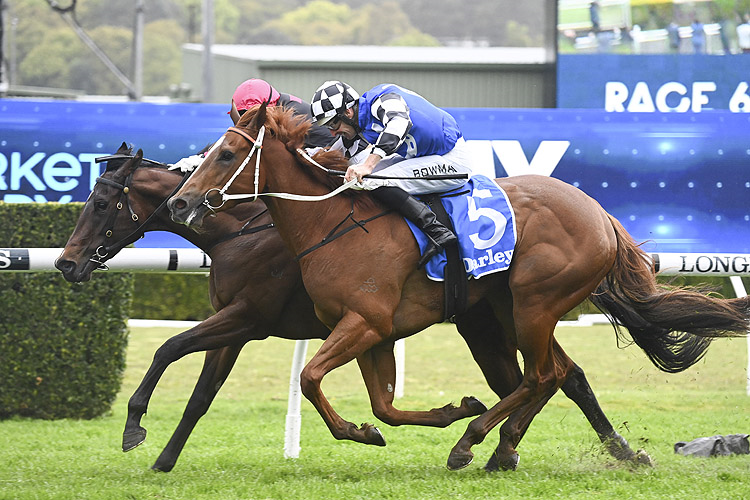 NORTH STAR LASS winning the DARLEY FURIOUS STAKES