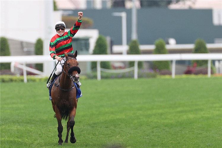 BLAKE SHINN after RUSSIAN EMPEROR winning the Standard Chartered Chater Cup