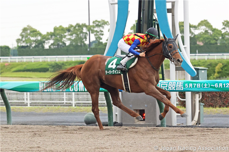 T O KEYNES winning the Heian Stakes at Chukyo in Japan.