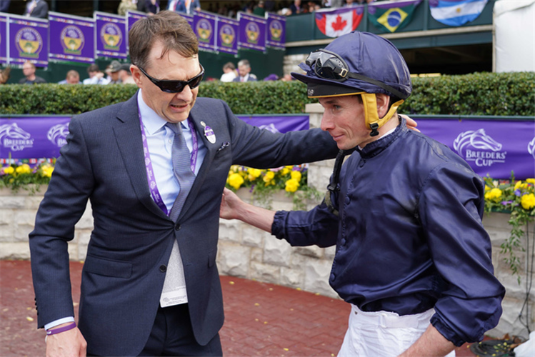 Tuesday and Ryan Moore made it 3 winners at the Breeders Cup Meeting this year for trainer Aidan O'Brien.