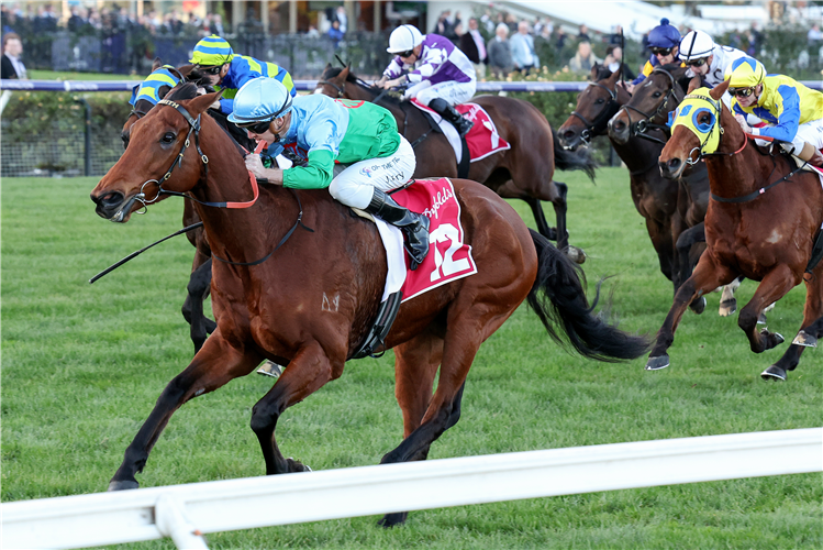 TUVALU winning the VRC-CRV Winter Championship Series Final at Flemington in Australia.