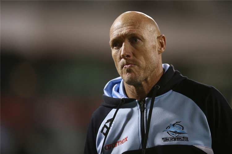 Sharks head coach CRAIG FITZGIBBON looks on during the NRL match between the St George Illawarra Dragons and the Cronulla Sharks at WIN Stadium in Wollongong, Australia.