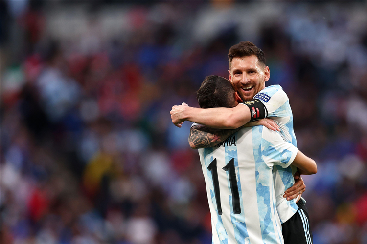 Lionel Messi Angel di Maria Argentina