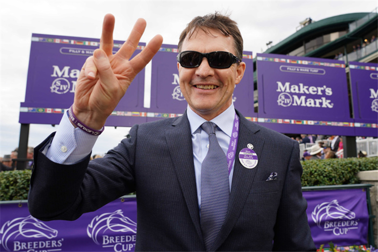 Tuesday and Ryan Moore made it 3 winners at the Breeders Cup Meeting this year for trainer Aidan O'Brien.
