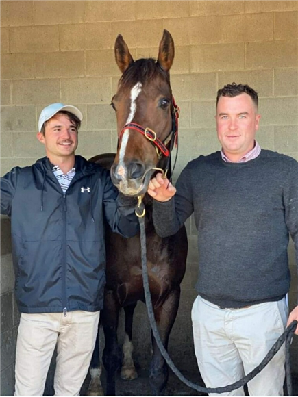 Mason Stevens (right) pictured with training partner Daniel Miller