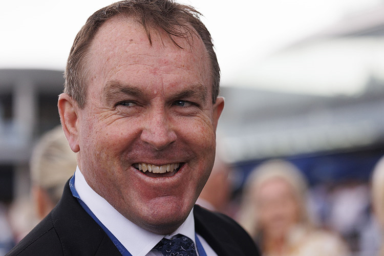 Trainer : JOHN O'SHEA after, LOST AND RUNNING winning the Southern Cross Stakes