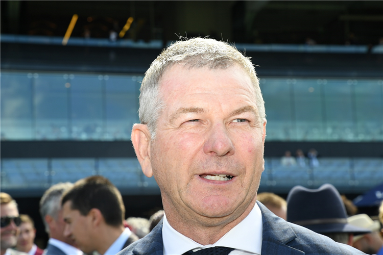 Trainer : KRIS LEES winning the Polytrack Prov-Midway Final at Randwick in Australia.