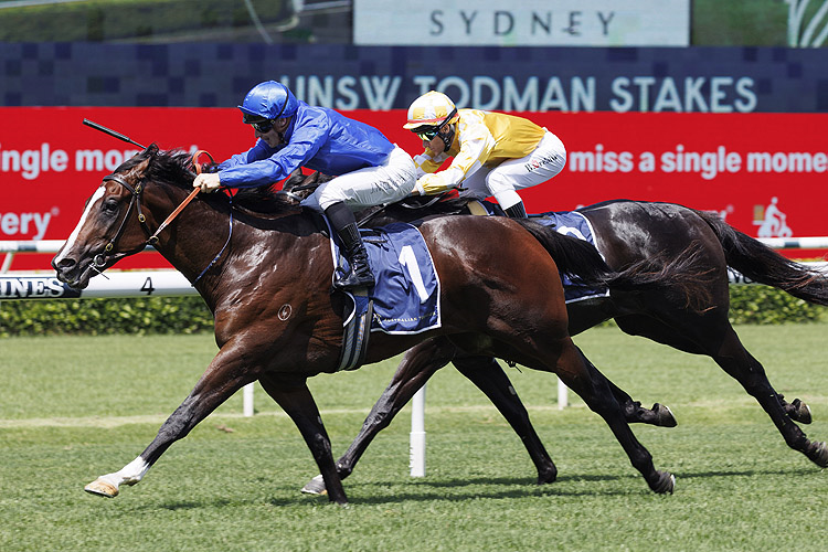 CYLINDER winning the UNSW Todman Stakes.