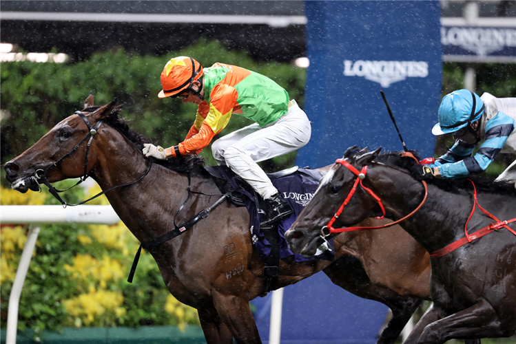 HEALTHY HEALTHY winning the THE LONGINES CUP (HANDICAP).