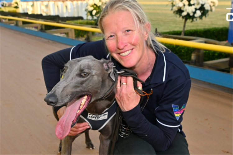 Hector Fawley pictured with trainer Lisa Cockerell