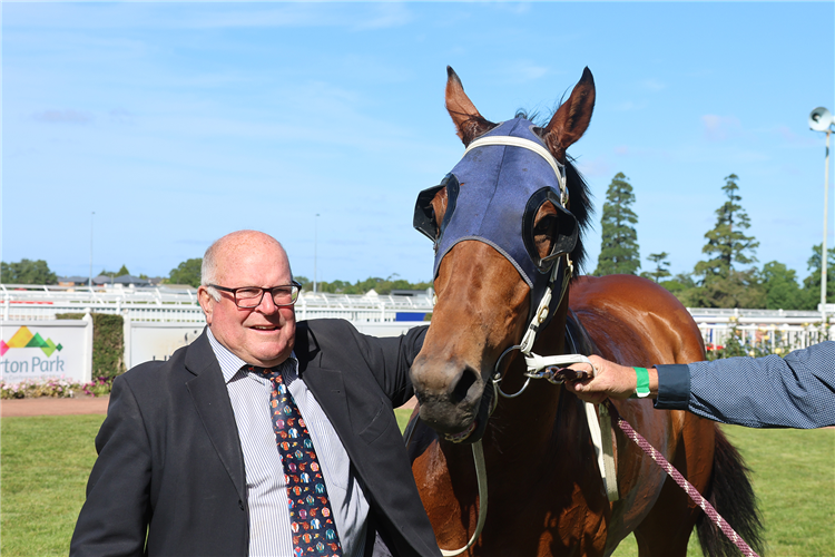 Lord Donovan with trainer John Wheeler.