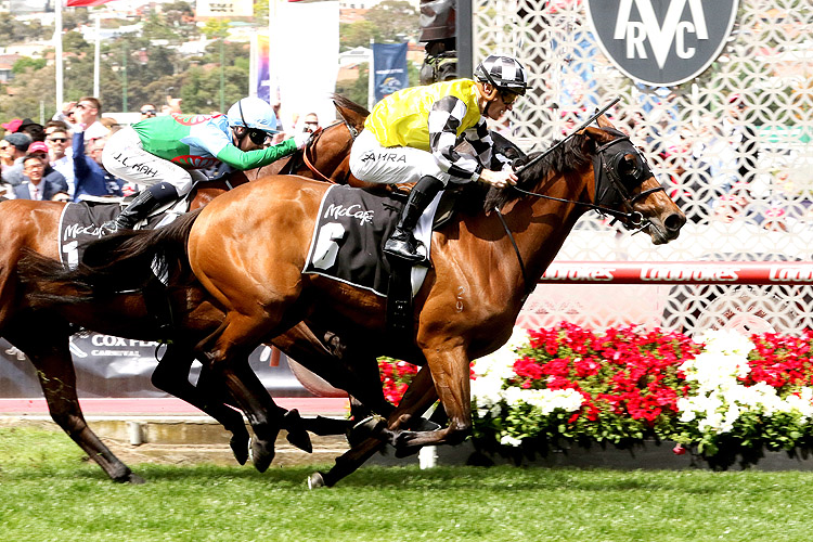 PROWESS winning the Crystal Mile at Moonee Valley in Australia.
