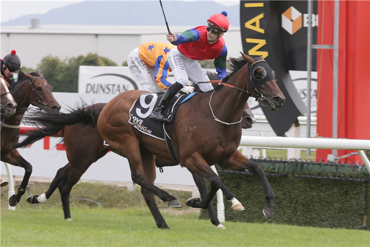 SHARP 'N' SMART winning the Herbie Dyke Stakes.