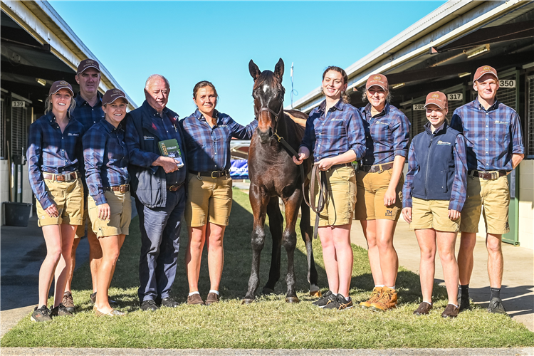 Milburn Creek staff with the $550,000 Zoustar weanling.