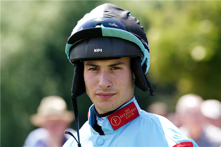 Luca Morgan, who has the support of Ben Pauling and his parents to thank as he prepares to lift the champion conditional trophy at Sandown.